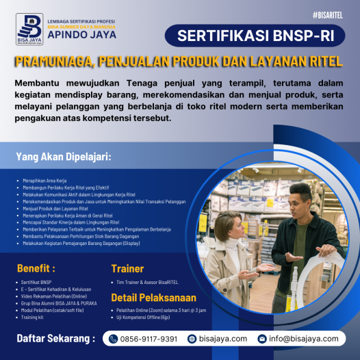PRAMUNIAGA, Penjualan Produk dan Layanan Ritel