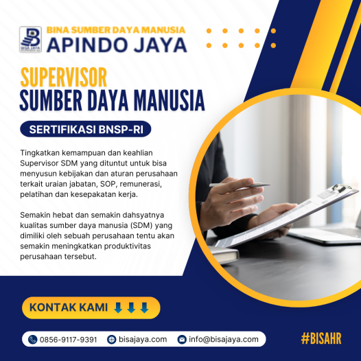Supervisor Sumber Daya Manusia