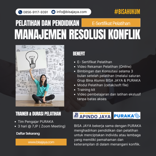 Pelatihan Manajemen Resolusi Konflik