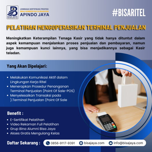 Pelatihan Mengoperasikan Terminal Penjualan