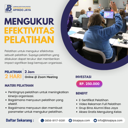 Mengukur Efektivitas Pelatihan
