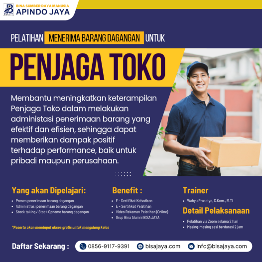 Pelatihan Menerima Barang Dagangan Untuk Penjaga Toko